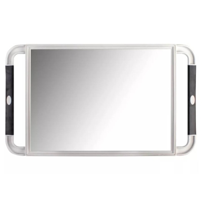 Biele kontrolné barber zrkadlo JRL Mirror White