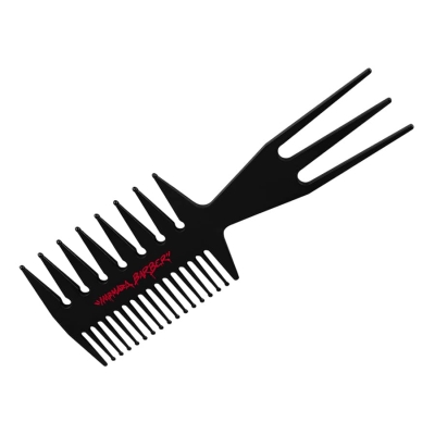 Textúrovací trojstranný hrebeň na vlasy MARMARA BARBER Comb 034