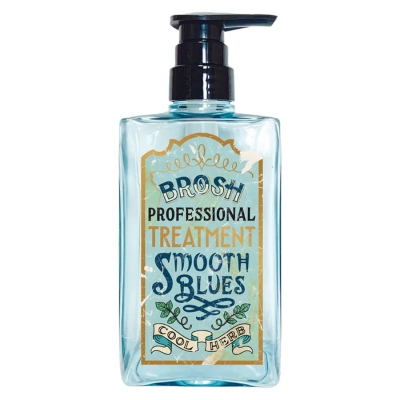 Ošetrujúci šampón na vlasy BROSH Hair treatment - Smooth blues 400 ml