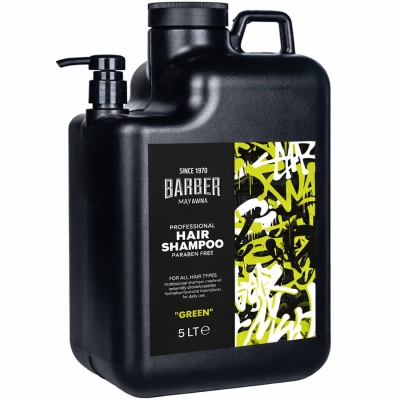 Šampón na vlasy bez parabénov MARMARA BARBER Professional hair shampoo Green 5000 ml