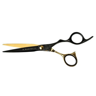Kadernícke nožnice MR. MUSTACHE Craft Black-Gold - 5,5" / 6,0"