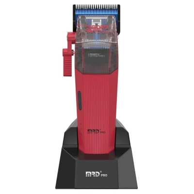 Profesionálny strihací strojček MRD Pro Cyborg Track clipper - Burgundy Red