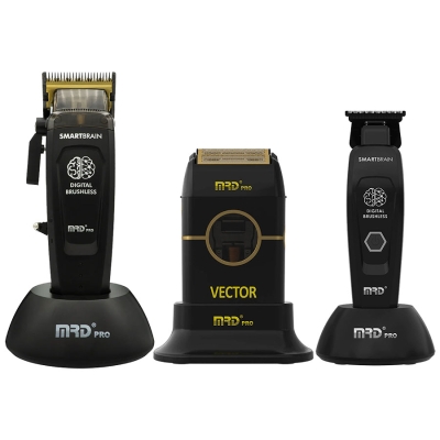 Výhodná sada barber strojčekov MRD Pro Smart Brain clipper, trimmer & shaver Black