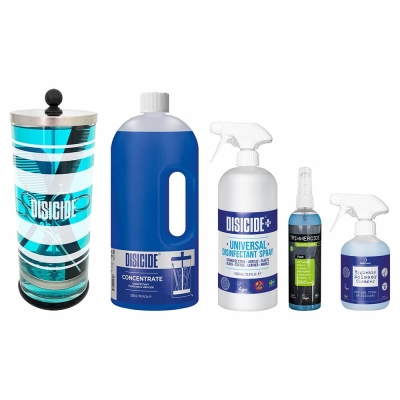 Základná dezinfekčná sada pre barber shopy DISICIDE Barbershop essential disinfection kit
