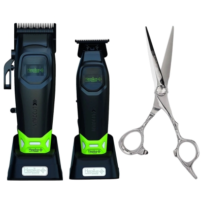 Sada strojčekov HEPIKE Nitrocut Clipper & Trimmer + nožnice KIEPE Monster Cut ZDARMA