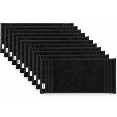 Čierne kadernícke uteráky BARBERCO Towels - 10 ks