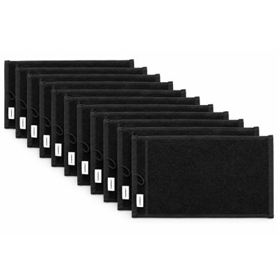 Čierne uteráky na holenie BARBERCO Shaving towels - 10 ks
